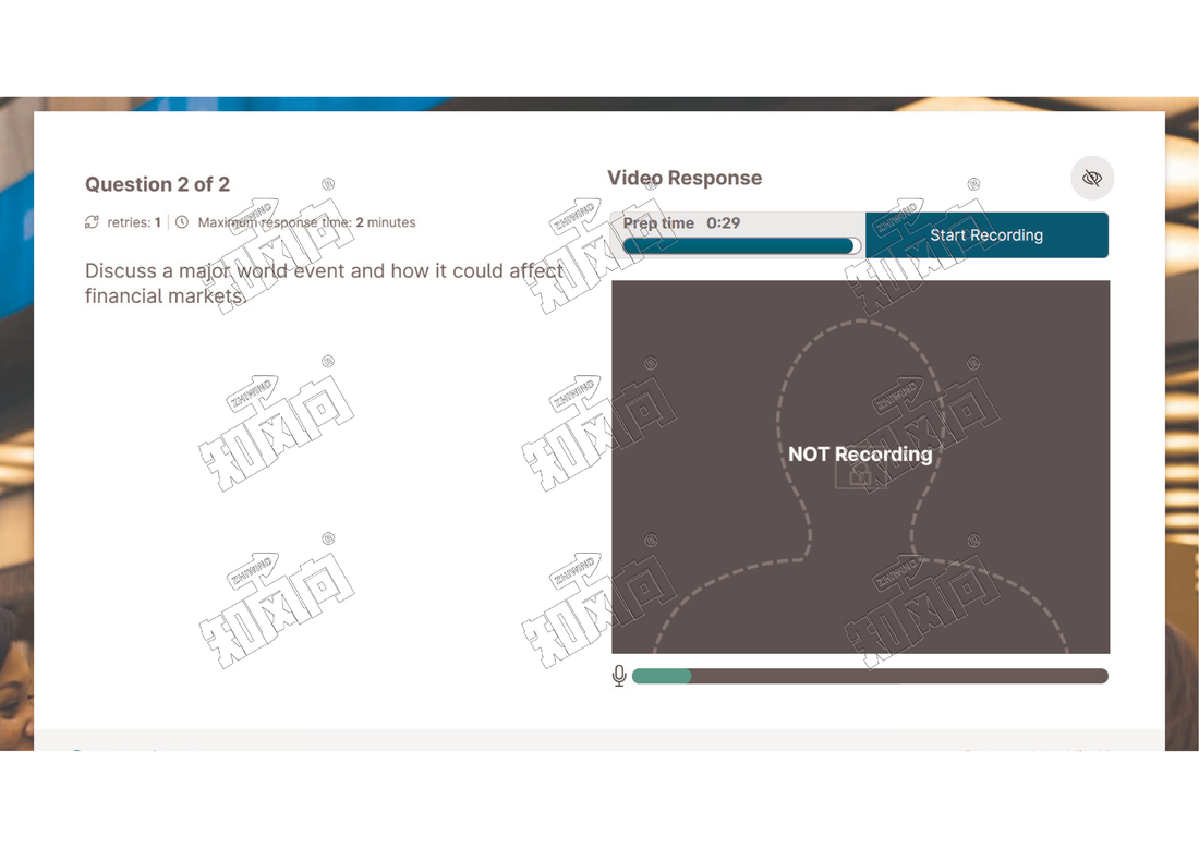 JP Morgan Video Interview Answer: Market Impact