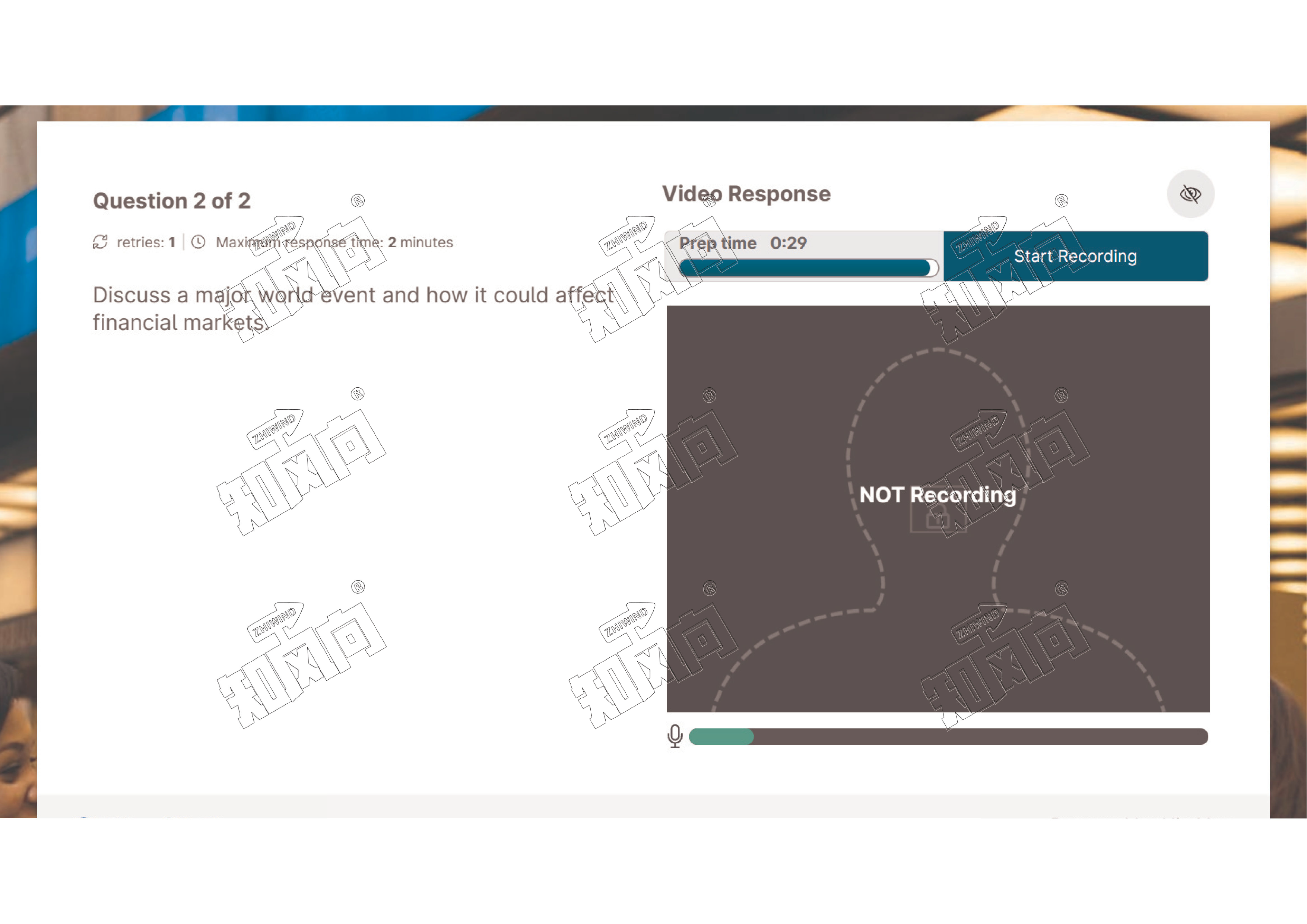 JP Morgan Video Interview Answer: Market Impact